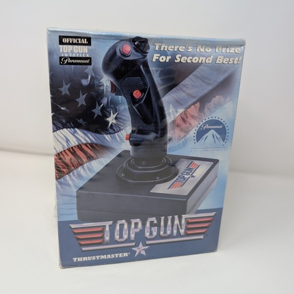 Thrustmaster Top Gun Official vintage 1996 Flight Stick Joystick for PC Unopened